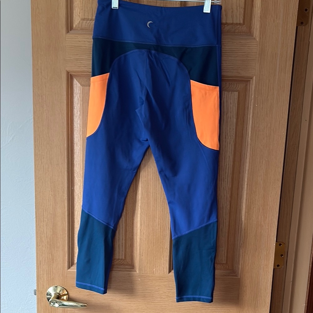 Zyia orange and blue leggings